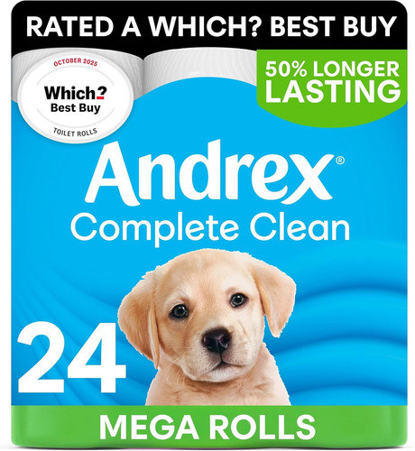 Andrex complete clean toilet - andrex,