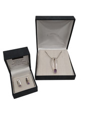 Ortak Charles Rennie Mackintosh Malcolm Gray 925 Silver Pendant & Earrings Set 