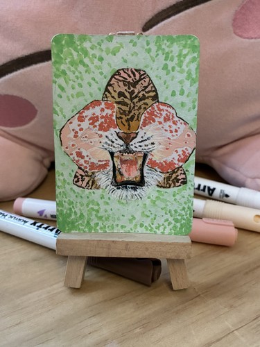 Aceo original acrylic painting - aceo,