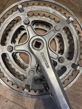 Sakae SR Custom Triple Crankset Chainset Square Taper Silver 170mm 38 / 48 / 58