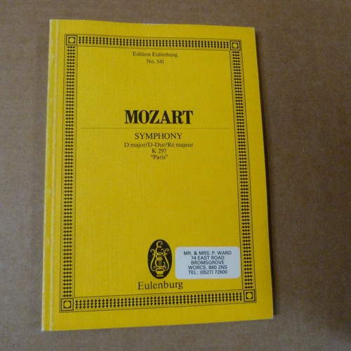 Mini pocket score mozart - mini,