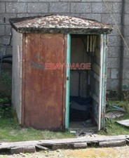 PHOTO  CAST CONCRETE SHED - TAKING THE 1PM TRAIN FROM OKEHAMPTON TO MELDON AND B