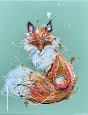 Colourful fox Original Acrylic