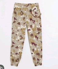 River Island Girls' Camouflage Cargo Pants With Decor Chain Detail Age 12 Years