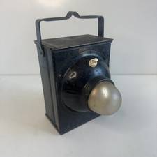 GEC Vintage Torch Black Metal Lantern Handheld Antique Retro Lighting