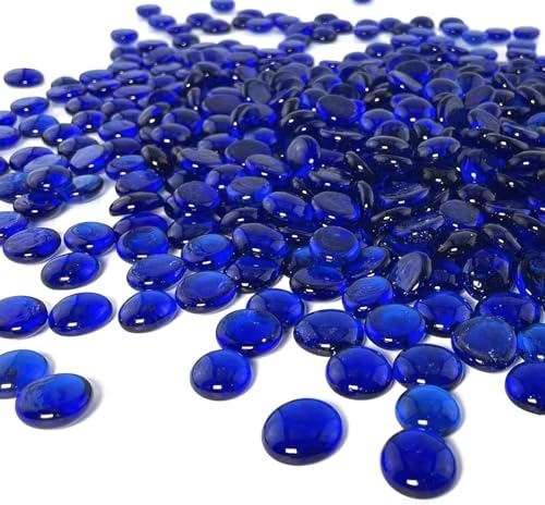 Clear glass pebbles - glass, for