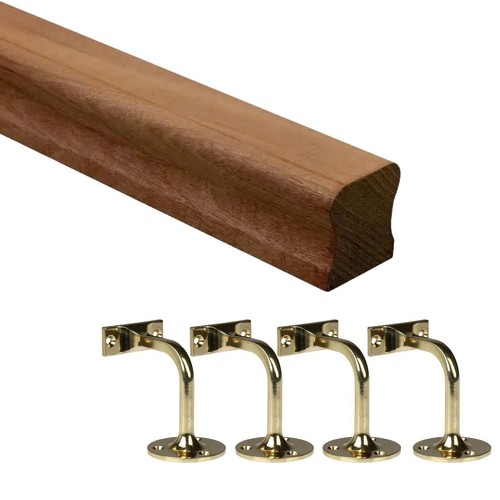 Dark hardwood handrail - hr, kit