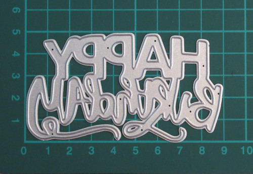 V2748 happy birthday metal - v2748,