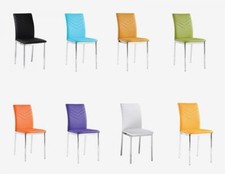 White Purple Dining Table