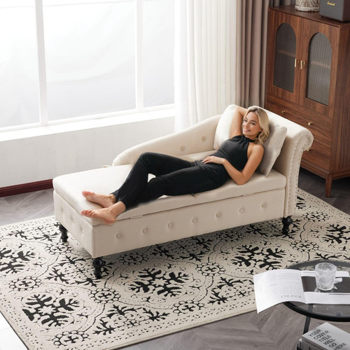 Velvet chaise lounge - chaise,
