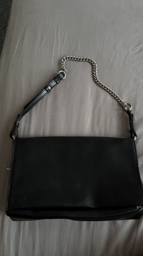 Zara black faux - zara, leather
