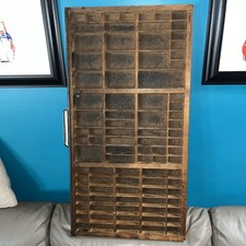 Antique Wooden Printer Drawer