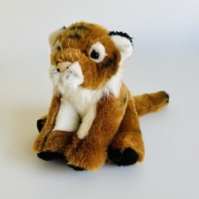 WWF Keel Toys Soft Toy Cuddly Plush Sitting Tiger Plushie Stuffed Animal 6”
