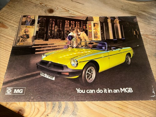 Mgb roadster brochure 1974 - mg,