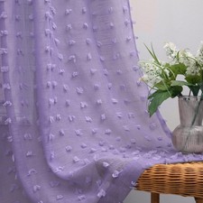 Lavender Sheer Curtains 96"