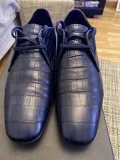 Paul Smith RIchie Coda Casa Mens Shoes  - Navy Leather Croc - UK 6.5