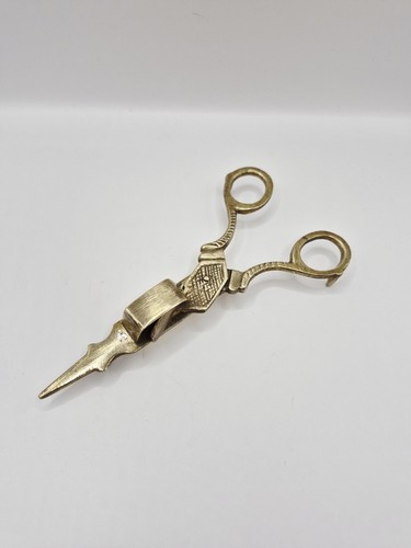 1950s brass candle snuffer - candle,