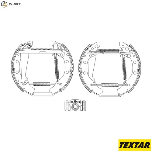 Brake shoe set - brake, for