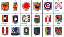 metal pin / badge CONMEBOL