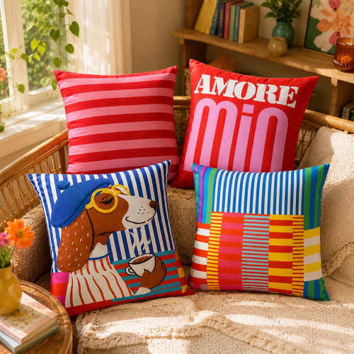 Velvet pillow covers - pillow, retro