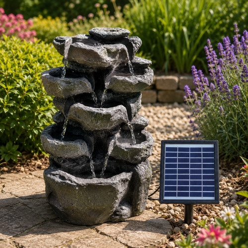 Solar cascade water - water, fountain