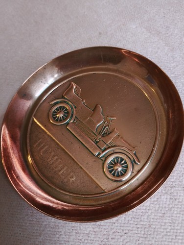 Antique copper pin dish j - antique,