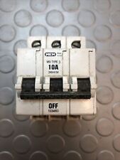 MEM MCB 10 Amp Type 3 Triple Pole 3 Phase M9 10A 3T103 103MC 103MB3