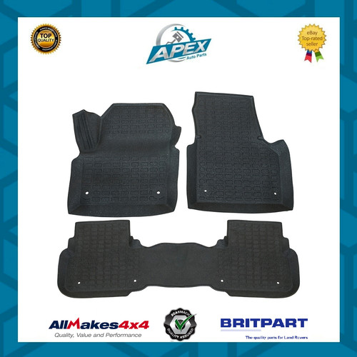 Rubber floor mat set lhd - rubber,