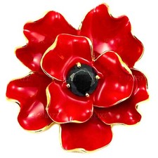 New Red Flower Pin Brooches