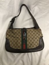Gucci Brown GG Web Calfskin Medium Jackie O Hobo Bag PPSJKI 338740 