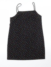 Topshop Womens Black Polka Dot