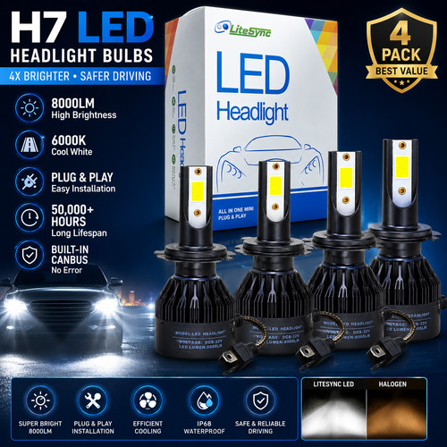 Led headlight bulbs - led,
