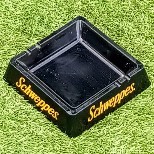 Schweppes square ashtray bar - ashtray,