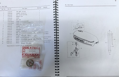 Genuine kawasaki nos fuel - genuine,