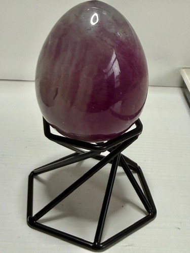 Rainbow fluorite egg b12 - rainbow,
