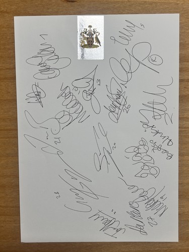 Hand signed team - signed,