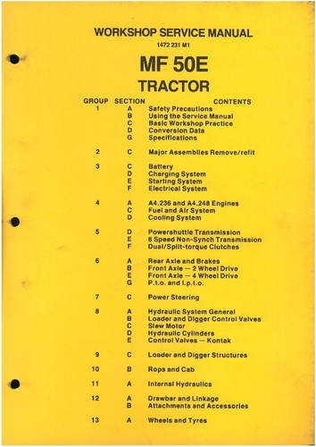 Massey ferguson mf50e tractor - massey,