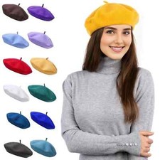Beret Hat Wool Rich Autumn Hats French Beret Cute Ladies Fashion Hat UK Subzy
