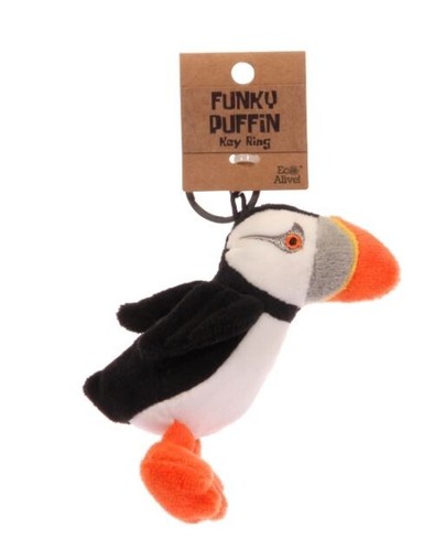 Puffin plush keyring eco - keyring,