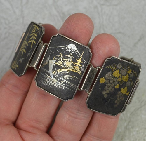 Rare vintage shakudo sterling - rare,
