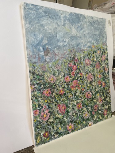 Original floral landscape - original,
