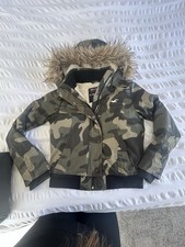 Army Print Y2K Retro Bomber