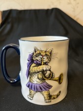 Signature 16oz Mug, Cat Playing Horn