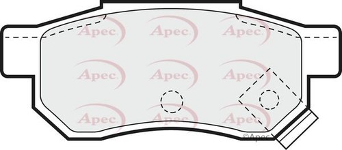 Apec rear brake pad - rear,