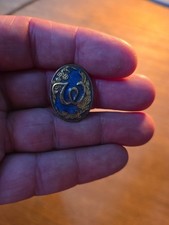 Hand Enamelled Vintage Brooch