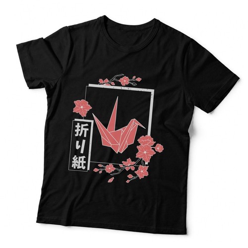 Origami paper crane - bird, hand