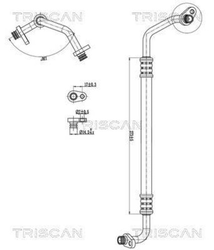 High low pressure line hose - ac,