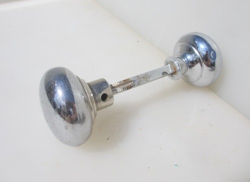 Vintage chromed brass door - vintage,