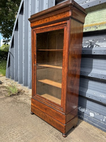 Antique glazed armoire display - glazed,