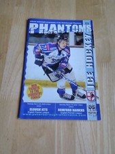 2008/9 PETERBOROUGH PHANTOMS V SLOUGH JETS & ROMFORD RAIDERS ICE HOCKEY PROGRAMM